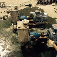 化工泵(bèng)使用現場